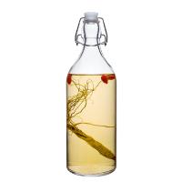 scybe喜碧密封玻璃瓶酿酒瓶红酒瓶橄榄瓶泡酒带盖白酒瓶空瓶油瓶1100ML