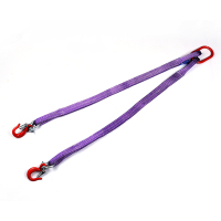 多来劲 0515 4002-10 双腿扁平吊带组合吊具 额载2.8T 使用长度10m 眼形吊钩带安全舌