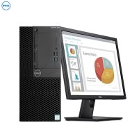 戴尔(DELL)OptiPlex3060MT 商用台式电脑 23.8英寸屏(Intel i3-8100 8GB 1TB 刻录 W10H)商用办公 家用娱乐 性价比机 企业采购