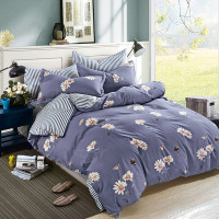 天琴TQ-T112采花蜜-柔丝棉四件套礼盒+手提袋 营销礼赠品 230*250cm 花色