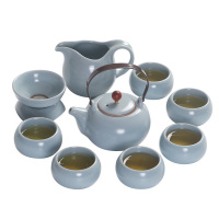 大润窑 企业采集 博彩汝窑 10件套 茶具