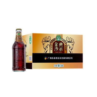 亚洲(ASIA)金典沙示汽水 碳酸饮料 325ml*15玻璃瓶装整箱 原味含糖怀旧沙士汽水