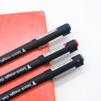 晨光 AGP13902黑骑士中性笔签字笔学生考试用水性笔0.5mm大容量中性笔笔芯替芯 红色