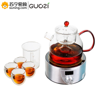 果兹(GUOZI) GZ-S40 果兹・新功电陶炉茶具套装 壶1000ml+杯80ml*4(T)