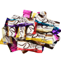 沁函 巧克力丝滑牛奶黑果仁夹心多口味混合散装500g