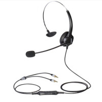 北恩(HION)FOR600 话务员电话机耳机 电脑双插头