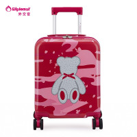 外交官泰迪粉色迷彩拉杆箱TT-1712