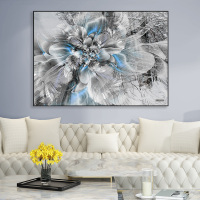 富安娜墙壁画现代简约客厅挂画装饰画客厅沙发背景墙挂画北欧轻奢尘埃