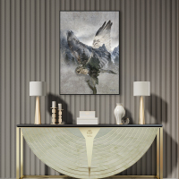 富安娜墙壁画现代简约客厅挂画装饰画客厅沙发背景墙挂画北欧轻奢万物有灵