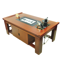 鸿业盛大(HONG YE SHENG DA)FSD-0141高度密板 贴实木皮茶桌1500L*800W*580H