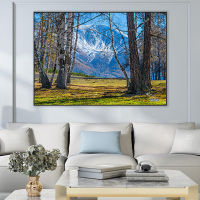 富安娜墙壁画现代简约客厅挂画装饰画客厅沙发背景墙挂画北欧轻奢水木清华