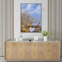 富安娜墙壁画现代简约客厅挂画装饰画客厅沙发背景墙挂画北欧轻奢水木清华