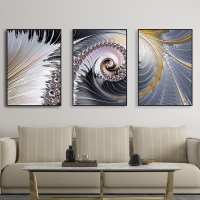 富安娜墙壁画现代简约客厅挂画装饰画客厅沙发背景墙挂画北欧轻奢流动