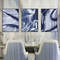 富安娜墙壁画现代简约客厅挂画装饰画客厅沙发背景墙挂画北欧轻奢流动