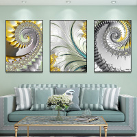 富安娜墙壁画现代简约客厅挂画装饰画客厅沙发背景墙挂画北欧轻奢流动