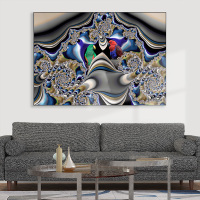 富安娜墙壁画现代简约客厅挂画装饰画客厅沙发背景墙挂画北欧轻奢原生之界