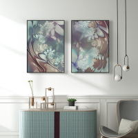 富安娜墙壁画现代简约客厅挂画装饰画客厅沙发背景墙挂画北欧轻奢幻象