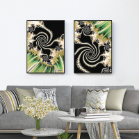 富安娜墙壁画现代简约客厅挂画装饰画客厅沙发背景墙挂画北欧轻奢幻象