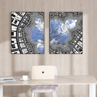 富安娜墙壁画现代简约客厅挂画装饰画客厅沙发背景墙挂画北欧轻奢幻象