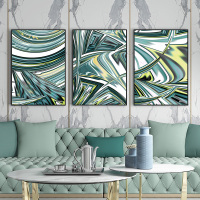 富安娜墙壁画现代简约客厅挂画装饰画客厅沙发背景墙挂画北欧轻奢璀璨