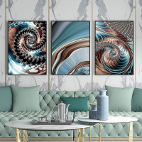 富安娜墙壁画现代简约客厅挂画装饰画客厅沙发背景墙挂画北欧轻奢逆转时空