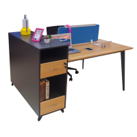 鸿业盛大FSH85-0257办公家具职员办公桌两人组合屏风工作位1.6米职员桌员工卡位1580L*1200W*950H