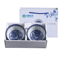 [太平保险定制款]SCP 青花瓷碗筷套装 SCP-4637 (两碗两筷)高尔夫陶瓷碗套装活动礼品(套)