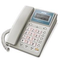 步步高 HCD007(6101)TSDL固定电话机座机 家用办公固话 拉丝品质面板 双接口免电池 流光银