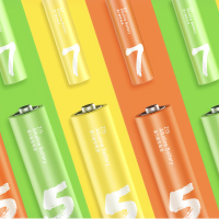 ZMI彩虹5号+7号电池24粒混装AA干电池1.5V碱性电池儿童玩具电池空调遥控器鼠标小米彩虹电池正品环保无汞无镉