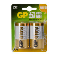 超霸（GP）1号电池碱性 大号一号燃气灶手电筒电子设备仪器仪表 2粒装