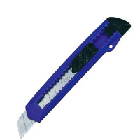 得力（deli）2001 小号通用办公家具 美工刀/裁纸刀 颜色随机 三把装