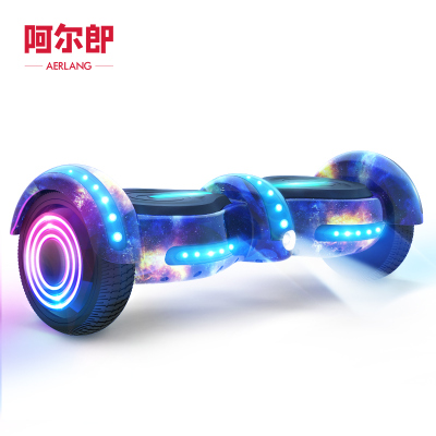 阿尔郎(AERLANG)智能平衡车儿童双轮电动体感思维扭扭车 X7-E蓝星空