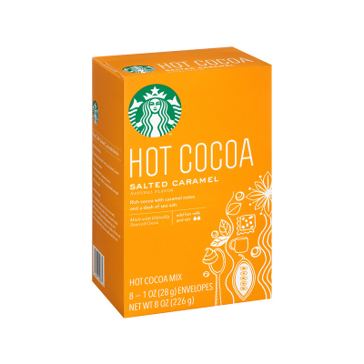 [醇香焦糖味]星巴克(Starbucks)焦糖味热可可粉 巧克力冲饮 226g/盒 冲调饮品 进口食品 美国进口