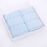彩羊纯棉二件套毛巾套装 断档圆点 混色两件套装 100套