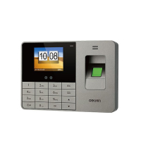 得力 T905 人脸指纹考勤机打卡机 自动生成报表