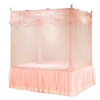 富安娜(FUANNA)家纺新款宫廷方顶蚊帐家用公主风1.5m1.8m米床加密加厚纹账