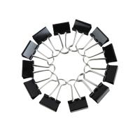 J齐心(COMIX)B3606 铁夹子 12只/盒41mm黑色长尾夹