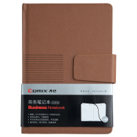 齐心(COMIX) C5835 磁扣皮面笔记本 25K 146张 棕色
