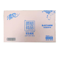 清风 BJ07AMW 质韧纯品2层平纹240米珍宝卷纸 12卷一箱