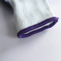 富凯隆 劳保手套 防滑丁晴十三针尼龙手套 N518蓝白色12双/打 单位:打