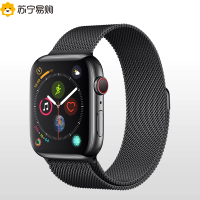 Apple Watch Series4智能手表GPS+蜂窝网络款 44毫米深空黑色不锈钢表壳搭配深空黑色米兰尼斯