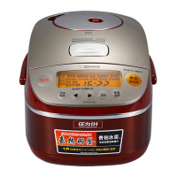 象印(ZO JIRUSHI)日本原装进口NP-BSH10C 七种炊煮豪热羽釜压力IH电磁加热电饭煲3L 高贵红