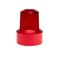 金隆兴(Glosen)圆形印章盒子公章盒印章收纳盒 银行财务用品 B8051 红色