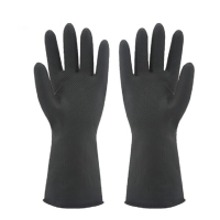 华特 黑色 双层胶 手套 HT3502 ( 单位:双)