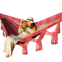 三极户外(Tripolar) TP2108 吊床ins北欧风流苏吊床秋千棉帆布双人儿童学生阳台庭院寝室户外吊床