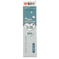 晨光（M&G）0.38mm彩色中性笔芯 全针管水笔芯 替芯 AGR64072 墨兰
