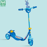 小龙哈彼(HAPPYDINO)儿童滑板车脚踩式刹车耐磨透明车轮 脚踩刹车-蓝色