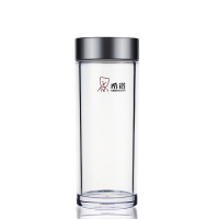 希诺 塑料杯 男女耐摔防漏水杯 250ml 颜色随机 XN-8042 (单位：个） 透明