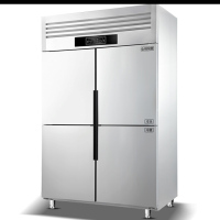 德玛仕 商用四门冰柜 立式冷藏保鲜 冷柜 四门-BCD-900A 银色 四门升级款 900L容量(全冷藏)