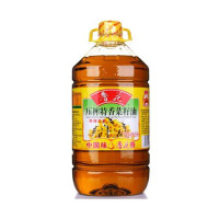 鲁花菜籽油 非转基因食用油 鲁花压榨特香菜籽油5L